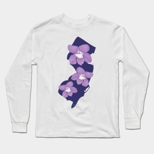 New Jersey Violet Long Sleeve T-Shirt